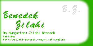 benedek zilahi business card